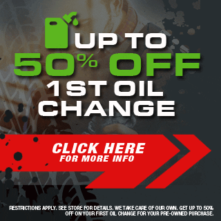 Up to 50% off 1st Oil Change